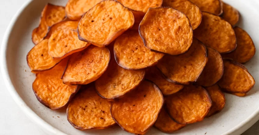 Chips de casca de batata-doce