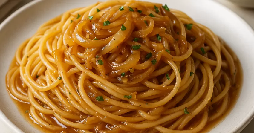 Pasta de cebola caramelizada com cerveja