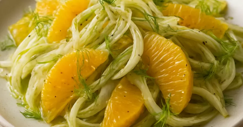 Salada de erva-doce com laranja