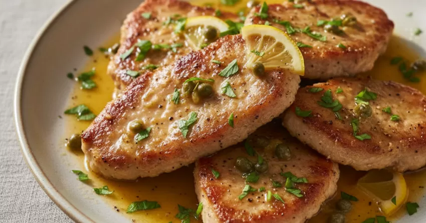 Molho Picatta de Carne de Porco