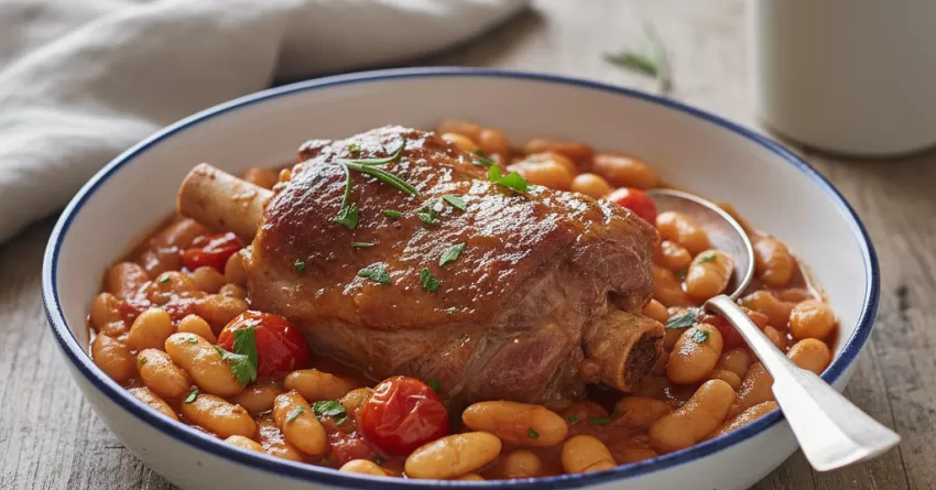 Molho de Carneiro com Feijão Branco