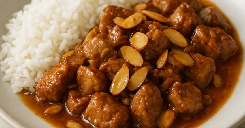 Molho de Carne de Porco com Amêndoa