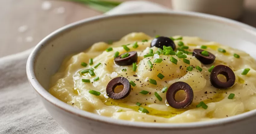 Molho de Batata com Cebolinha e Azeitona