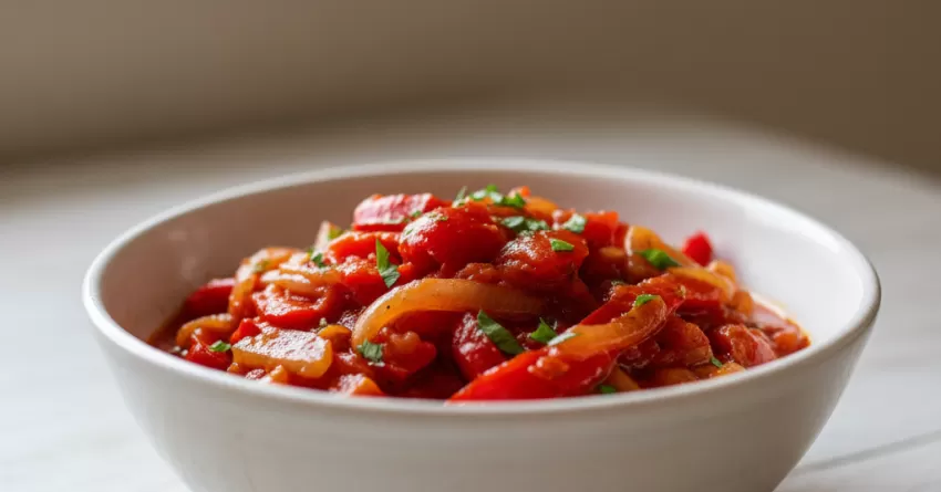 Molho de Pimentão com Cebola