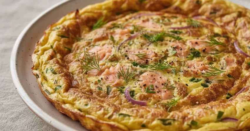 Fritada de salmão defumado