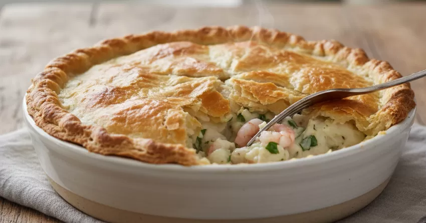 Torta simples de peixe