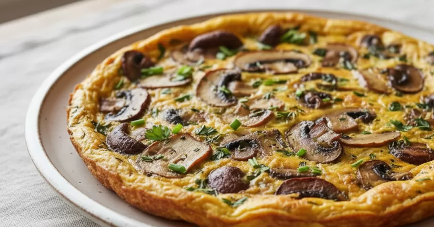 Fritada de cogumelos